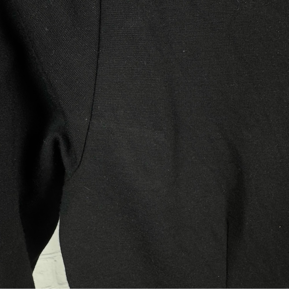 Boston Proper V-Neck Black Form Fitting 3/4 Length Sleeve Dress Size Medium - Picture 6 of 7